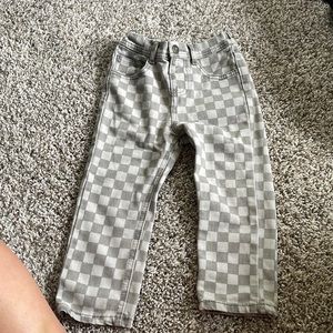 checkerboard skater jeans